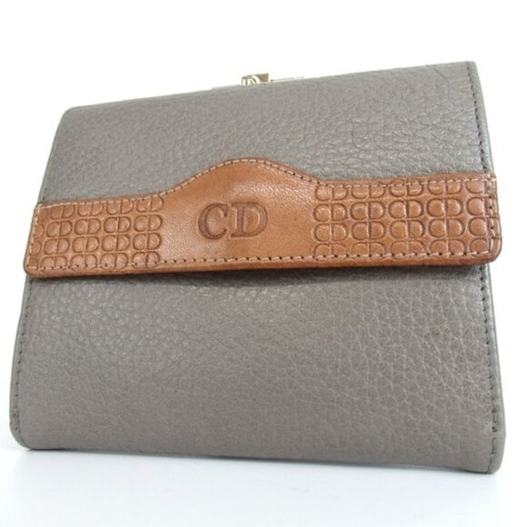 Authentic Christian Dior wallet leather [Used] - Picture 1 of 16